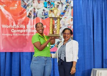 WorldSkills Barbados 2023 Competition: Hollyann wins Gold in Car Painting!