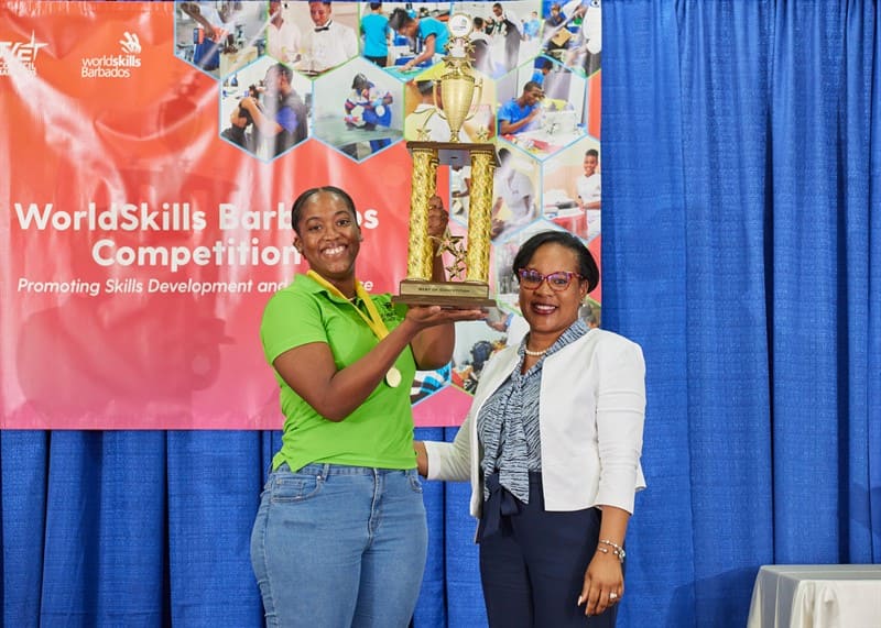 WorldSkills Barbados 2023 Competition: Hollyann wins Gold in Car Painting!